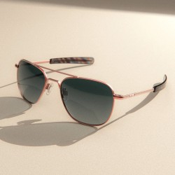 Ochelari de soare Randolph Aviator 22k Satin Rose Gold