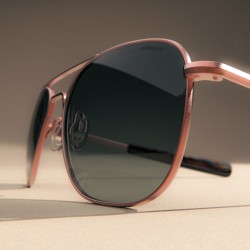 Randolph Aviator 22k Satin Rose Gold Sunglasses