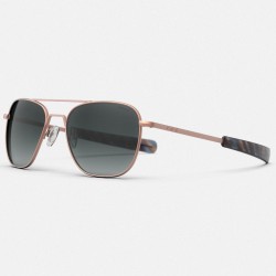 Ochelari de soare Randolph Aviator 22k Satin Rose Gold
