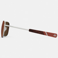 Ochelari de soare Randolph Aviator Satin Silver