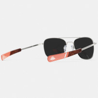 Ochelari de soare Randolph Aviator Satin Silver
