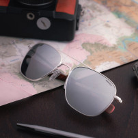 Ochelari de soare Randolph Aviator Satin Silver
