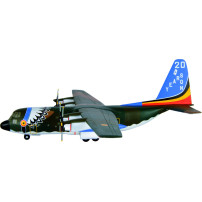 Hogan Lockheed C-130H Hercules Belgian Air Force Scale 1:200 Aircraft Model