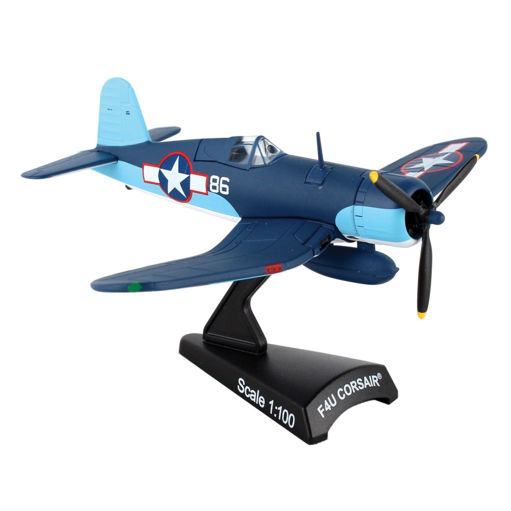 Macheta Postage Stamp Chance Vought F4U Corsair U.S. Navy USN "Pappy Boyington" VMF-86 Scara 1:100