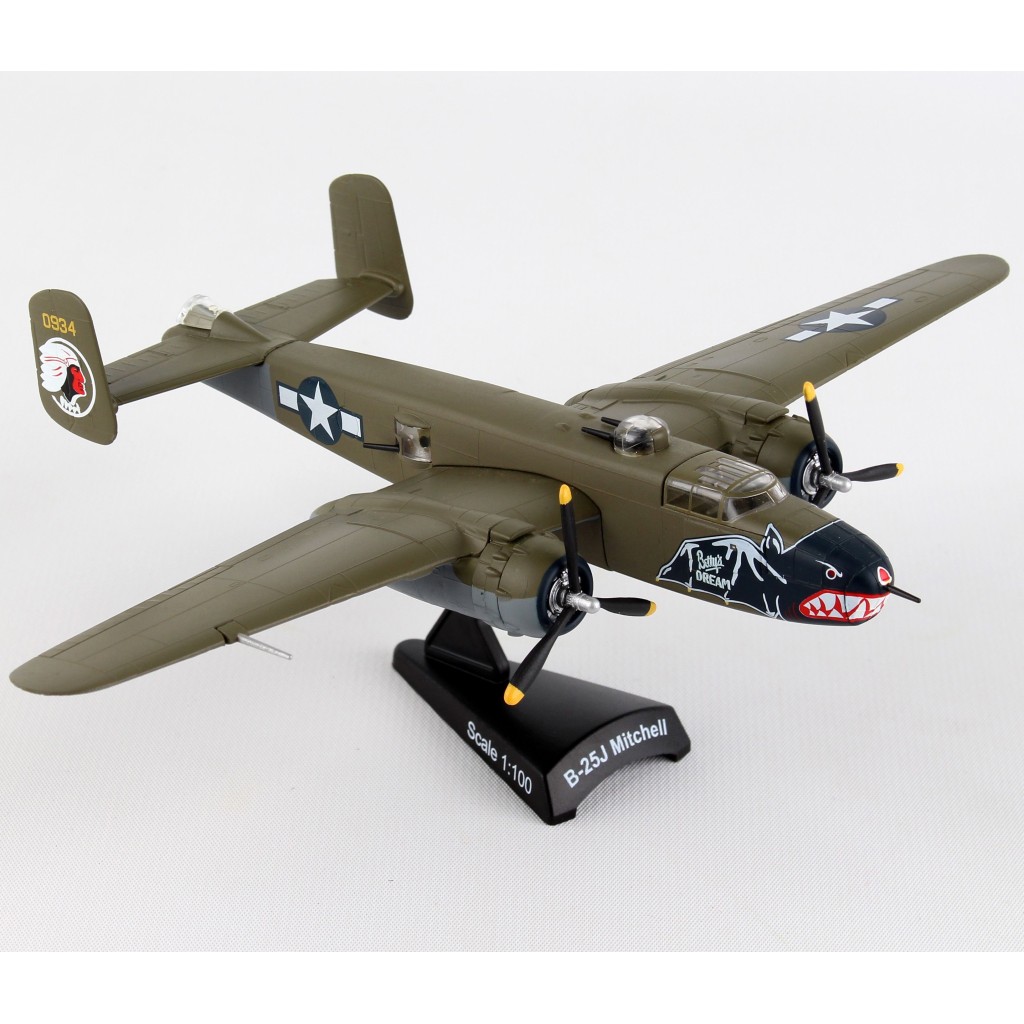 Macheta Postage Stamp North American B-25J Mitchell U.S. Army Air Forces USAAF "Betty's Dream" Scara 1:100
