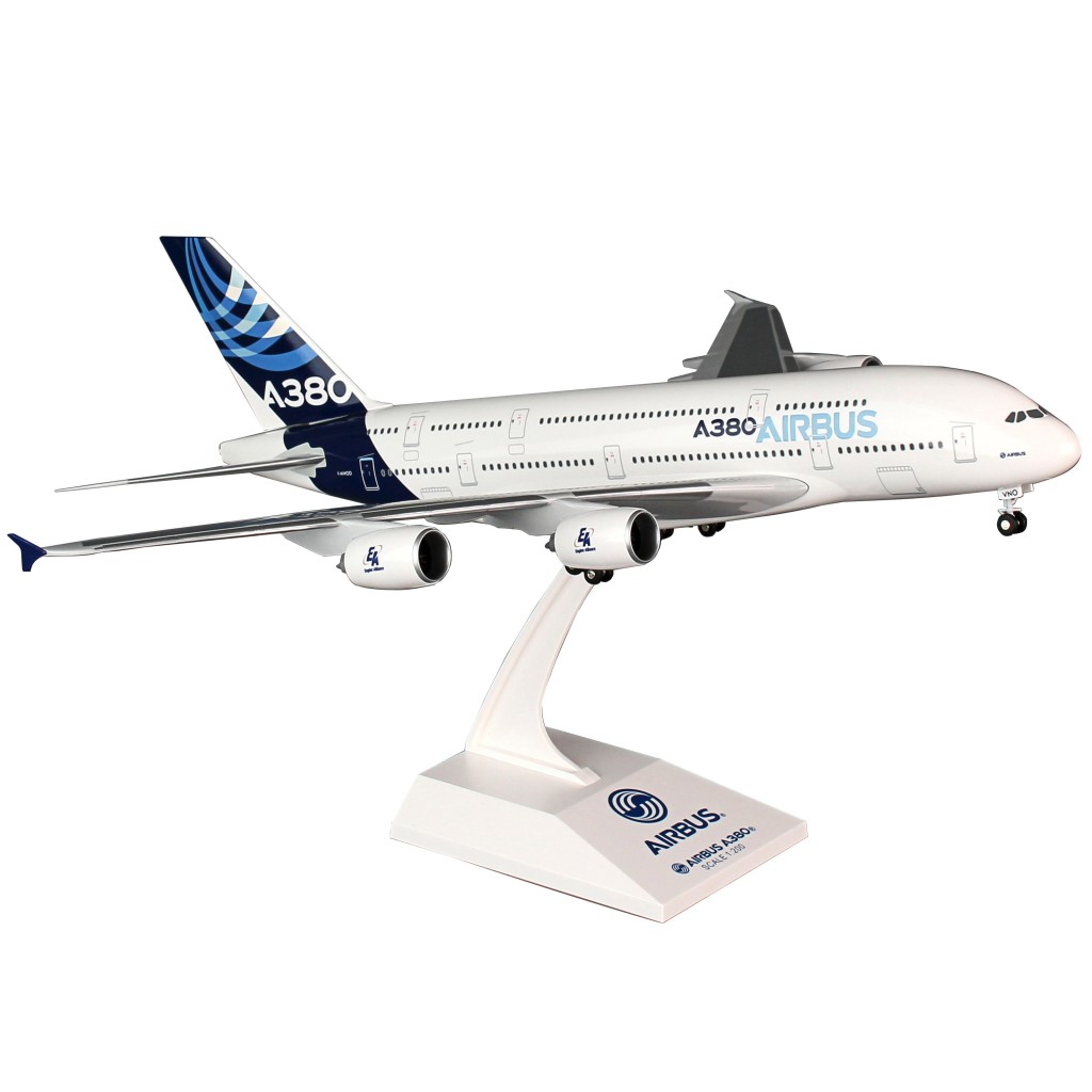 SkyMarks Airbus A380-800 House Color FWWDD Scale 1:200 Aircraft Model
