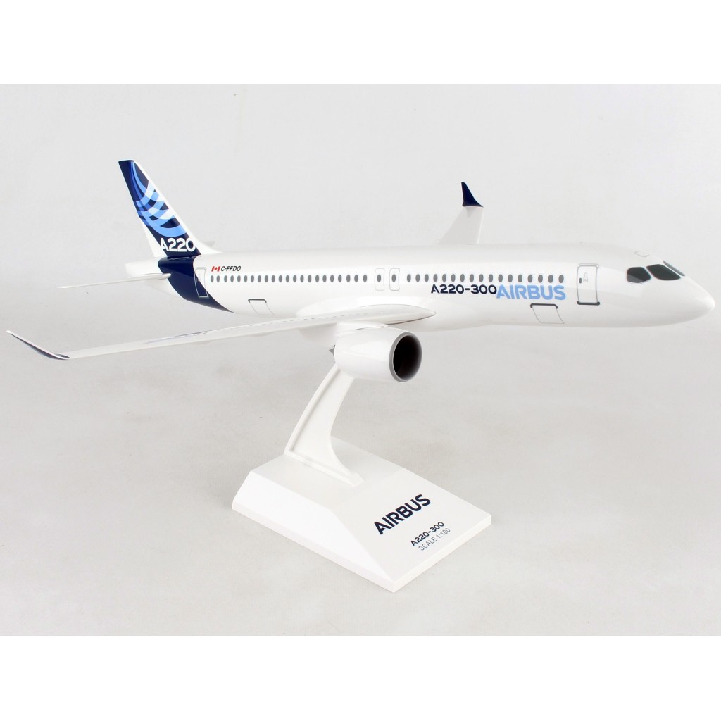 Macheta SkyMarks Airbus A220-300 House Color Scara 1:100
