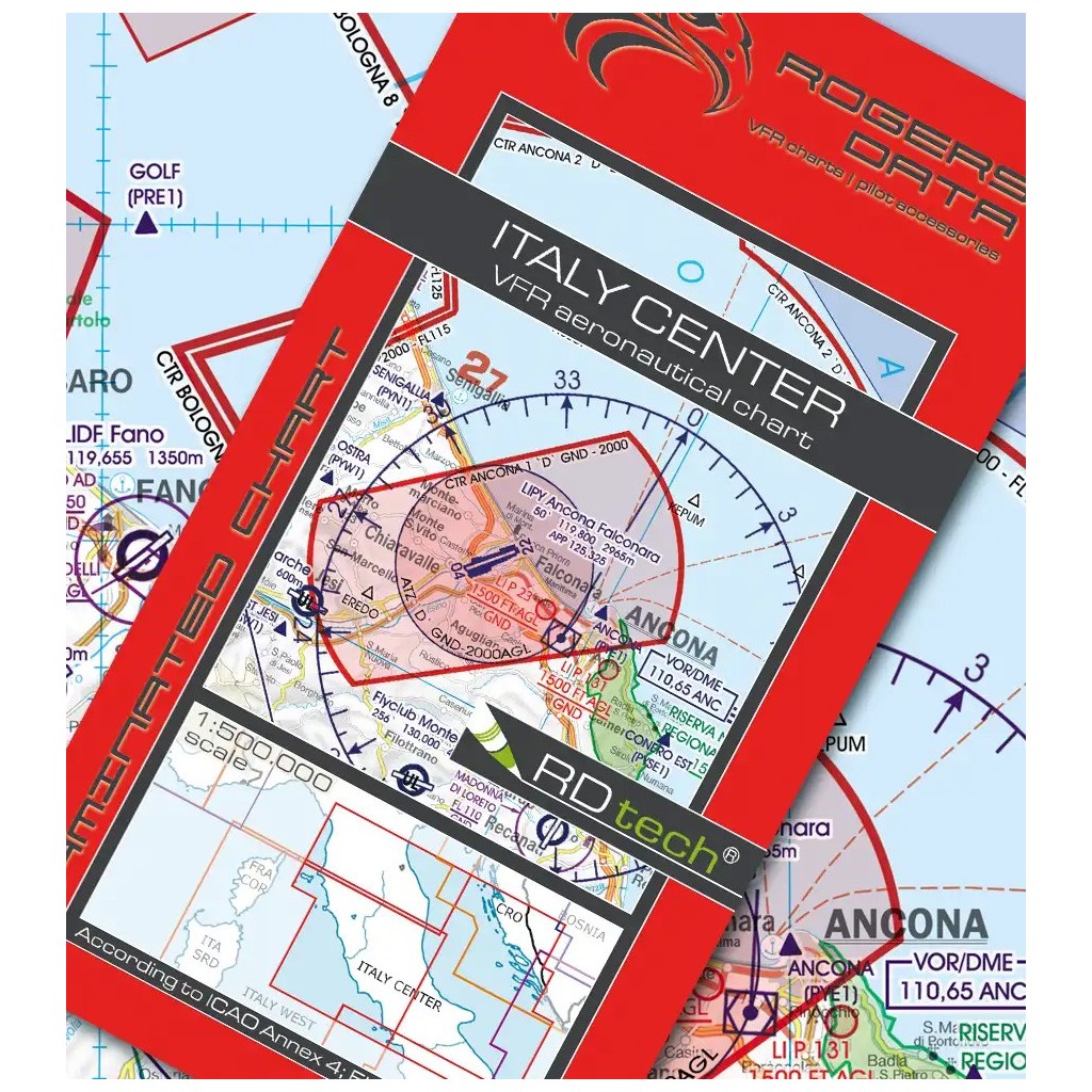 Italy VFR ICAO Chart Rogers Data 2026