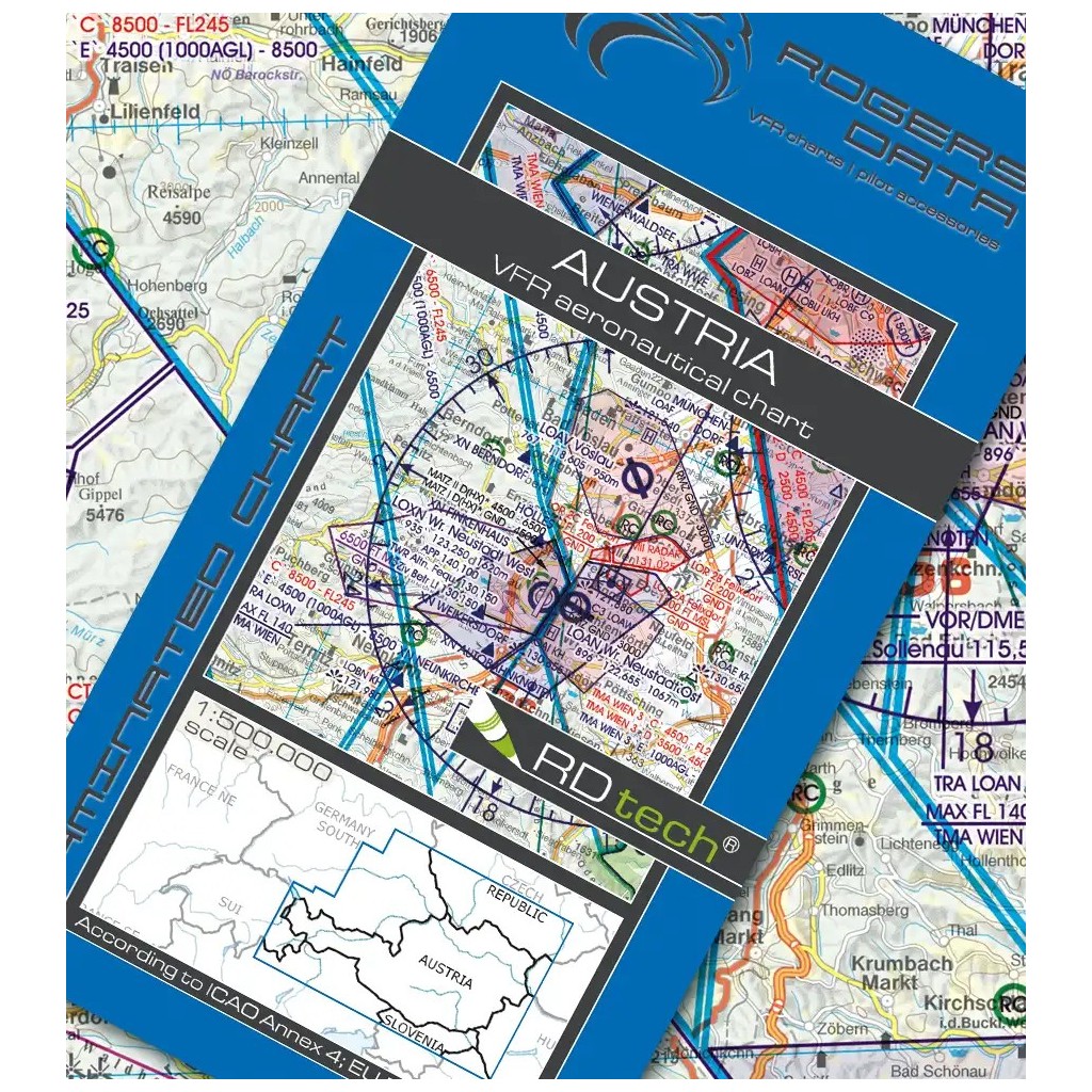 Austria VFR ICAO Chart Rogers Data 2026