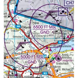 Austria Set 4 harti VFR ICAO Rogers Data 2026