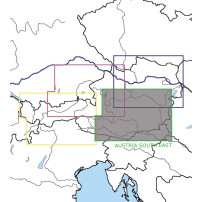 Austria Set of 4 Rogers Data VFR ICAO Charts 2026
