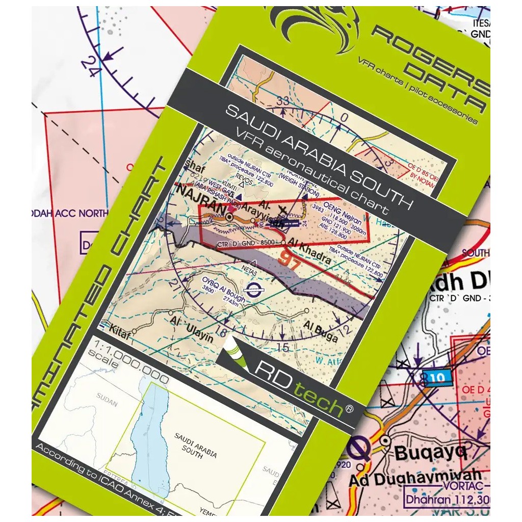 Saudi Arabia VFR ICAO Chart 2026 - 1:1.000.000