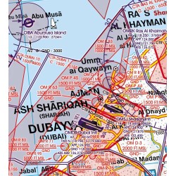 U.A.E.-Qatar-Bahrain VFR ICAO Chart 2026 - 1:1.000.000