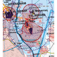 U.A.E.-Qatar-Bahrain VFR ICAO Chart 2026 - 1:1.000.000