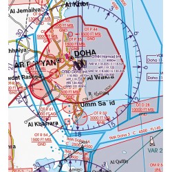 U.A.E.-Qatar-Bahrain VFR ICAO Chart 2026 - 1:1.000.000