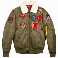 Top Gun® Official B-15 Men's Flight Bomber Jacket with Patches - NEW