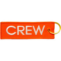 Breloc brodat CREW