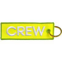 Breloc brodat CREW