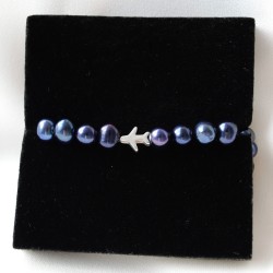 Aire The Pearl Captain's fav - Bratara cu perle naturale si avion din argint