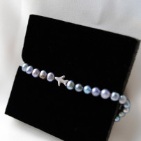 Aire The Pearl Captain's fav - Bratara cu perle naturale si avion din argint