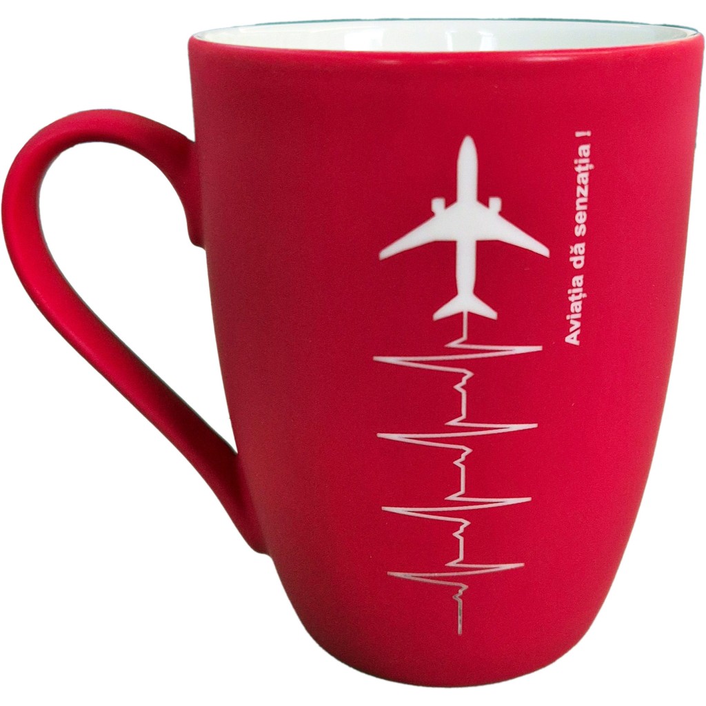 Aviatia da senzatia! Rubber Coated Mug