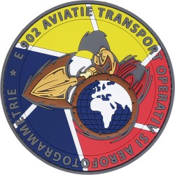 ROAF Escadrila 902 Aviatie Transport Strategic si Aerofotogrammetrie - emblema din PVC cu velcro