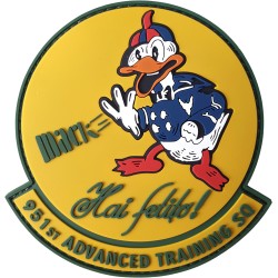 ROAF Escadrila 951 Aviatie Scoala - emblema din PVC cu velcro