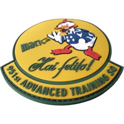ROAF Escadrila 951 Aviatie Scoala - emblema din PVC cu velcro