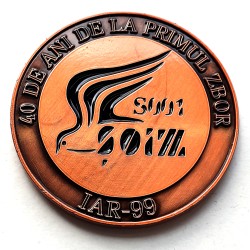 Moneda Aniversara 40 de ani de la primul zbor IAR-99
