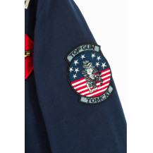 Top Gun® Mens Zip Up Hoodie with Patches