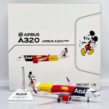 JC Wings Airbus A320neo Azul "Mickey Mouse nas nuvens" PR-YSH Scale 1:200 Aircraft Model