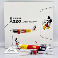 Macheta JC Wings Airbus A320neo Azul "Mickey Mouse nas nuvens" PR-YSH Scara 1:200