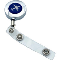 ID Card Holder with Metal Badge Reel