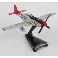 Postage Stamp North American P-51D Mustang U.S. Army Air Forces USAAF "Bunny Red Tail" Scale 1:100 Aircraft Model