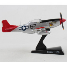 Postage Stamp North American P-51D Mustang U.S. Army Air Forces USAAF "Bunny Red Tail" Scale 1:100 Aircraft Model
