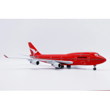 JC Wings Boeing 747-400 Qantas "All Red" Flaps Down VH-OEJ Scale 1:200 Aircraft Model