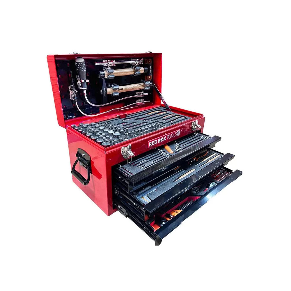 Red Box RBI9900TM Mechanic Metal Step Case with Tools - Metric Kit, includes 193 Tools