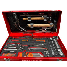 Red Box RBI9100TM Mechanic Metal Step Case with Tools - Imperial Kit, includes 148 Tools