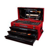 Red Box RBI9000TM Mechanic Metal Step Case with Tools - Imperial Kit, includes 129 Tools