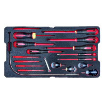 Red Box RBA3IN Mechanic Hand Trolley Case with Insulated Tools - Metric Kit, includes 194 tools