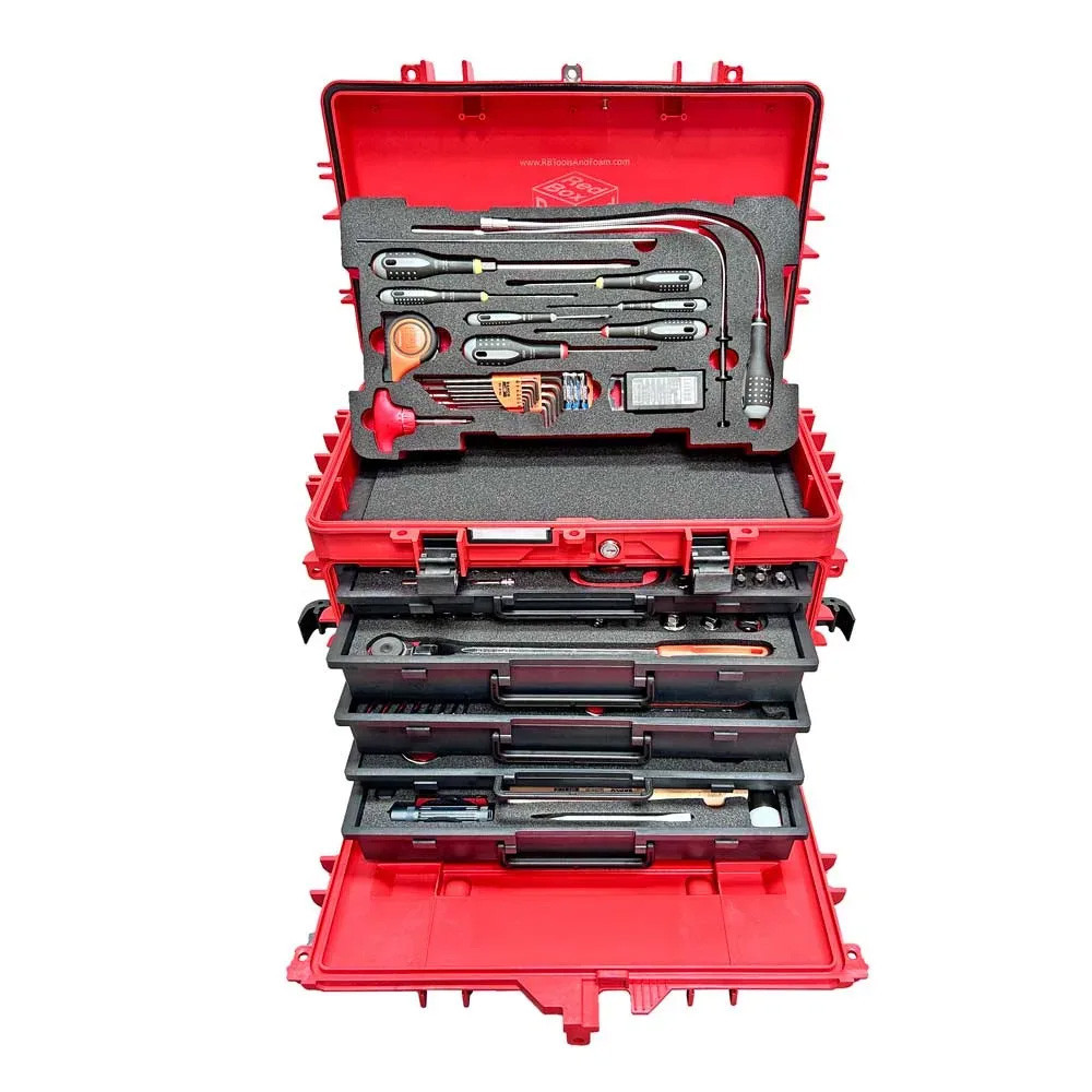Red Box RBI4000TDR – Travelling Aircraft Mechanic Kit In Drawer Case – Includes 147 Tools