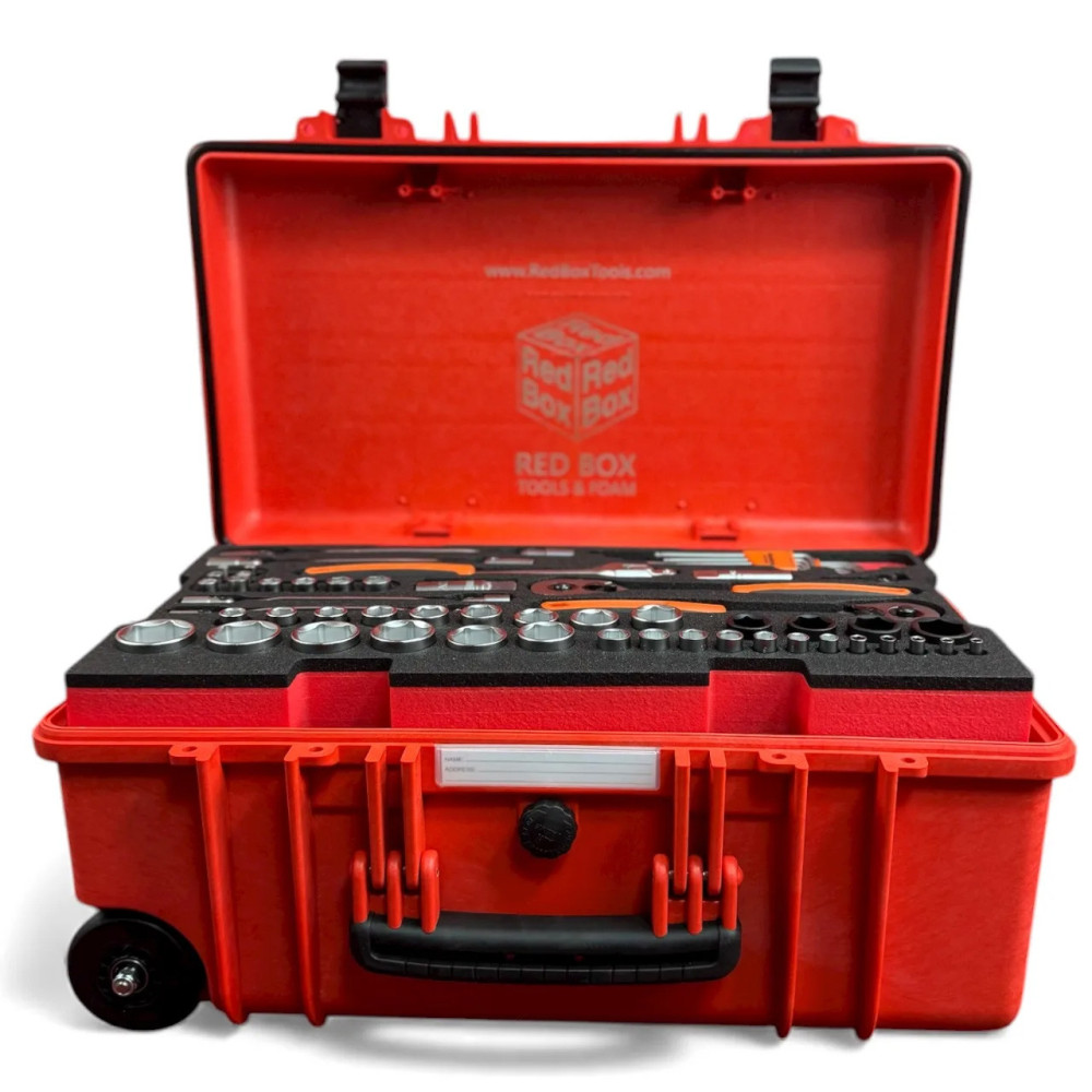 Red Box  RBT604T  General Tool Set with Nylon Tip Hammer  Metric and Imperial (SAE / Standard) Kit