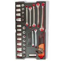 Red Box  RBT604T  General Tool Set with Nylon Tip Hammer  Metric and Imperial (SAE / Standard) Kit
