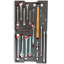 Red Box  RBT604T  General Tool Set with Nylon Tip Hammer  Metric and Imperial (SAE / Standard) Kit