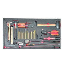 Red Box RBT340C Comprehensive Aircraft Mechanics Cabinet - Metric and Imperial (SAE / STANDARD) KIT - Includes 633 tools