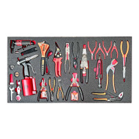 Red Box RBT340C Comprehensive Aircraft Mechanics Cabinet - Metric and Imperial (SAE / STANDARD) KIT - Includes 633 tools