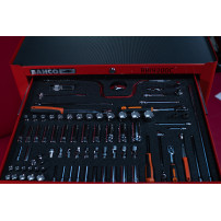 Red Box RBI9203C - Aircraft workshop maintenance and avionics cabinet with Imperial tools