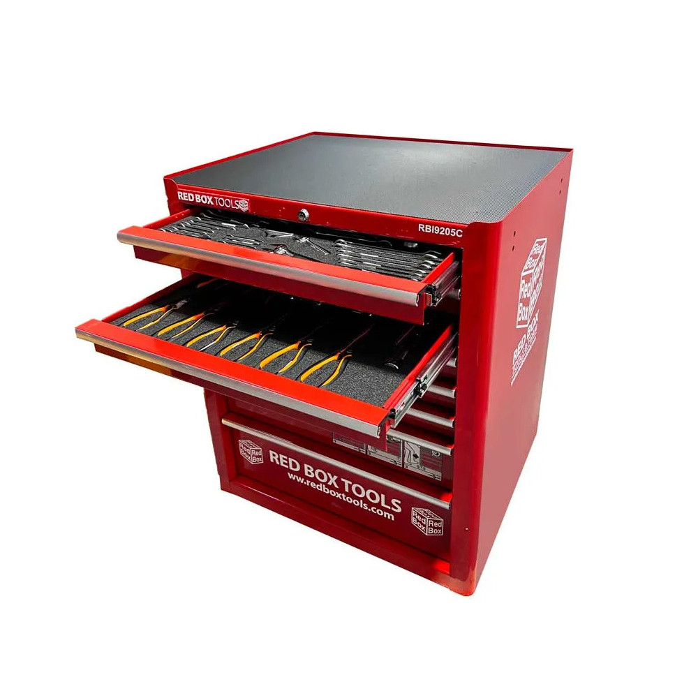 Red Box RBI9205C - Aircraft Workshop Cabinet with Imperial (SAE / Standard) and Metric Tools
