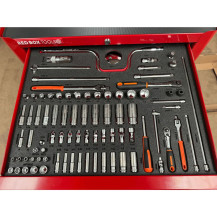 Red Box RBI9205C - Aircraft Workshop Cabinet with Imperial (SAE / Standard) and Metric Tools