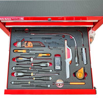 Red Box RBI9500C - Aircraft Mechanic Kit with Imperial (SAE / Standard) Tools. In 8 drawer cabinet